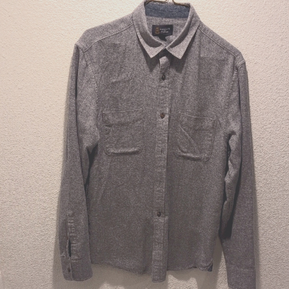 Wallin Gray Button-Up Shirt